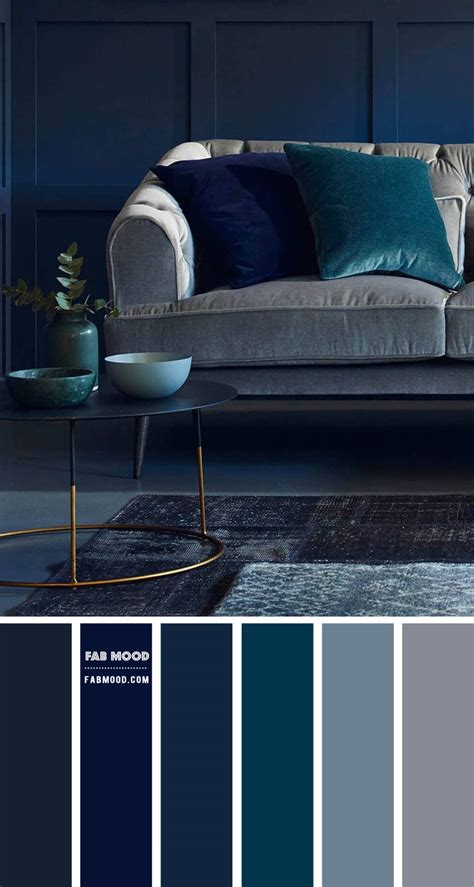 navy blue and grey